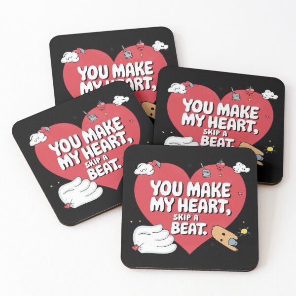 Item preview, Valentine, You Make My Heart Skip A Beat designed and sold by thespecialtyhub.