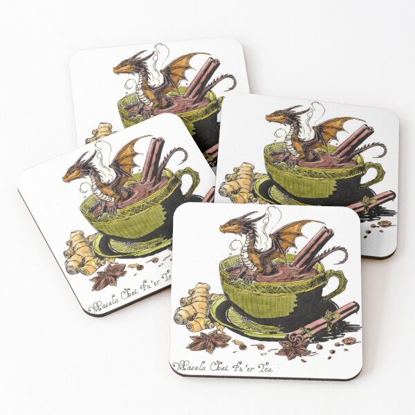 Item preview, Masala Chai Pu'er Dragon designed and sold by Scribbles & Doodles by Jinx.