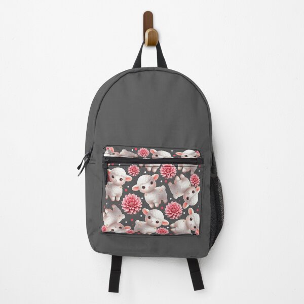 Item preview, Sheep and pink flowers pattern designed and sold by Topmel.