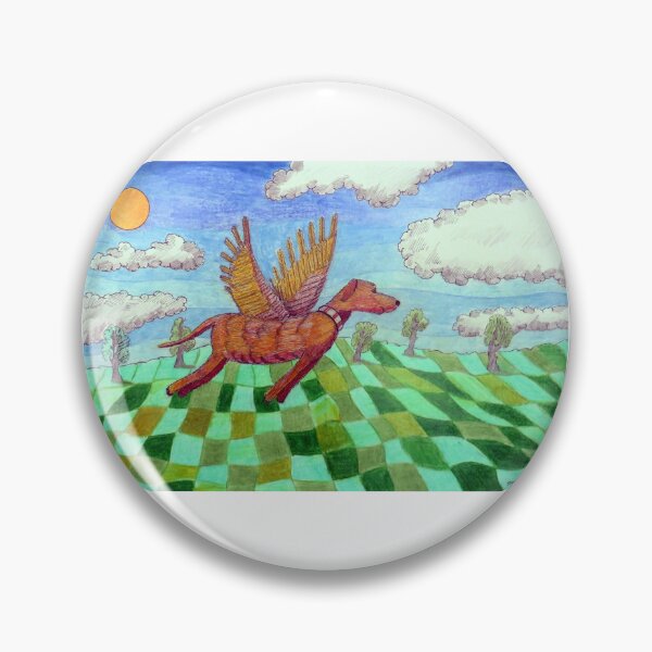 Item preview, 924 -DREAM OF A FLYING DOG - DAVE EDWARDS - MIXED MEDIA - 2025 designed and sold by BLYTHART.