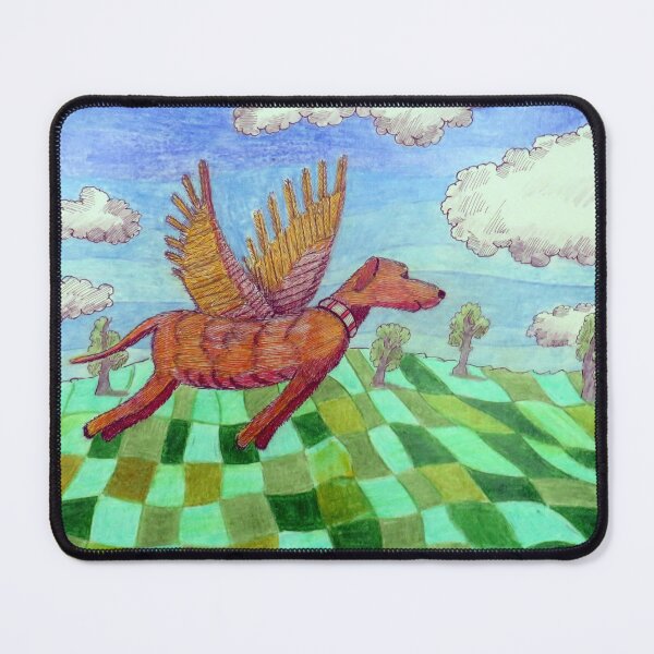Item preview, 924 -DREAM OF A FLYING DOG - DAVE EDWARDS - MIXED MEDIA - 2025 designed and sold by BLYTHART.