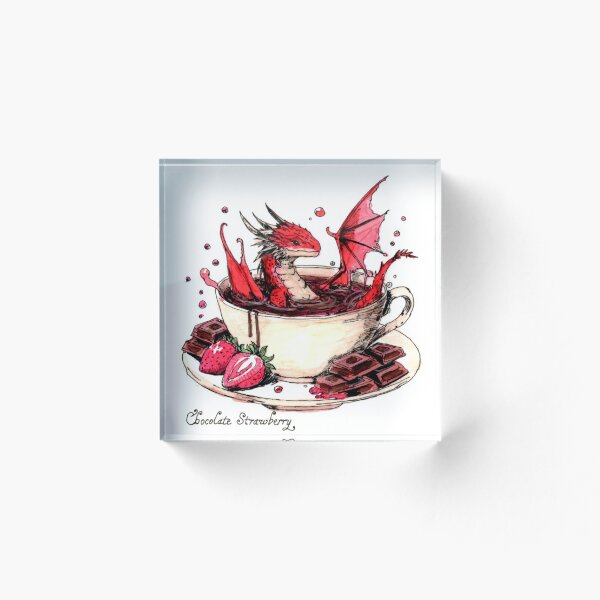 Artikelvorschau, Schokoladen-Erdbeer-Drache entworfen und verkauft von Scribbles & Doodles by Jinx.