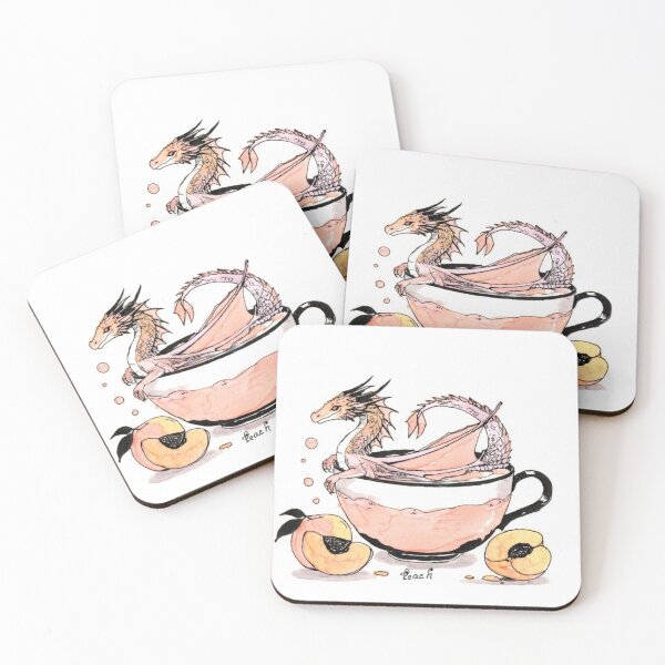 Item preview, Peach Dragon designed and sold by Scribbles & Doodles by Jinx.