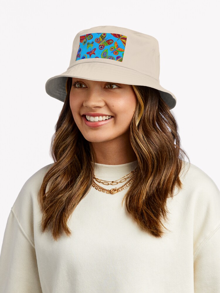 Thumbnail 5 von 6, Bucket Hat, Schmetterlingstanz - Dance of the Butterflies designt und verkauft von Evelyn3112.