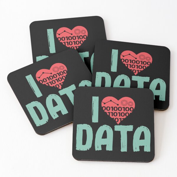 Item preview, Data Encoder – I Love Statistics Gift for Data Science Enthusiasts designed and sold by ScienceCorner.