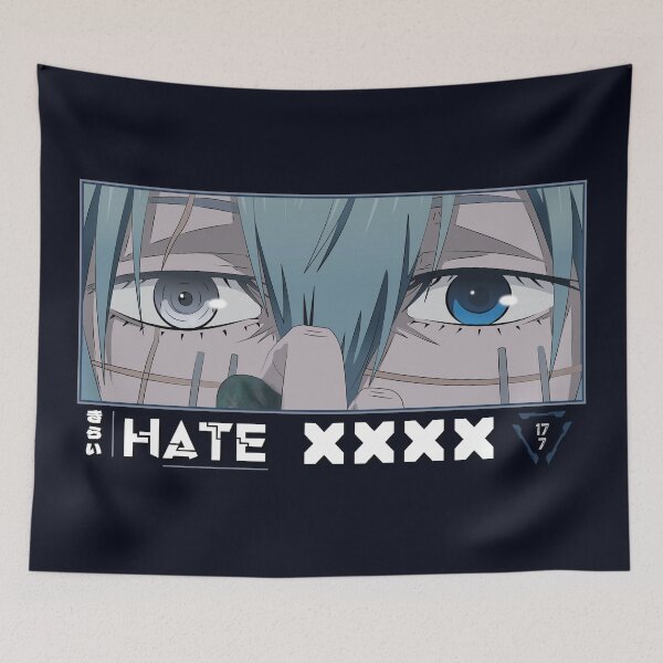 Item preview, Hate Anime Eyes Japanese Cozy Anime Style designed and sold by Otakurypto.