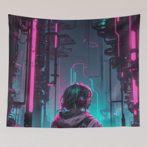 Item preview, 007 Cyberpunk Forest designed and sold by Alexis Art Collection.