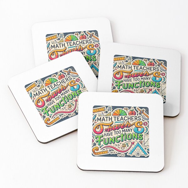 Item preview, "Math Teachers Have Too Many Functions - Funny Teacher Sticker designed and sold by Designeerguy.