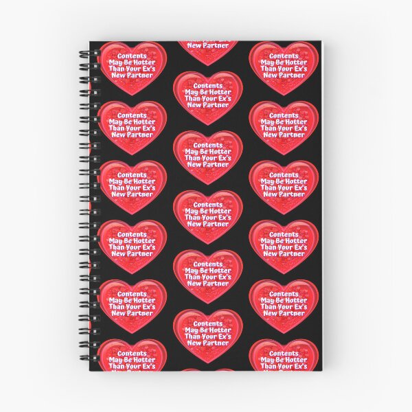 Item preview, HEART:  Contents May Be Hotter Than Your Ex's New Partner - funny valentines signs designed and sold by DesignsFromTW-S.