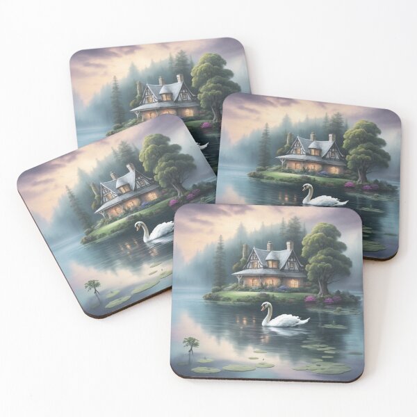 Item preview, 001 A Very Serene Swan Lake designed and sold by Alexis Art Collection.
