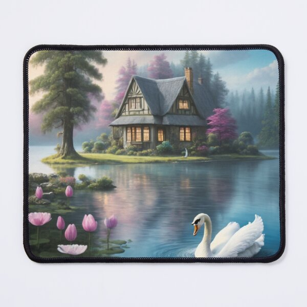 Item preview, 002 A Very Serene Swan Lake designed and sold by Alexis Art Collection.