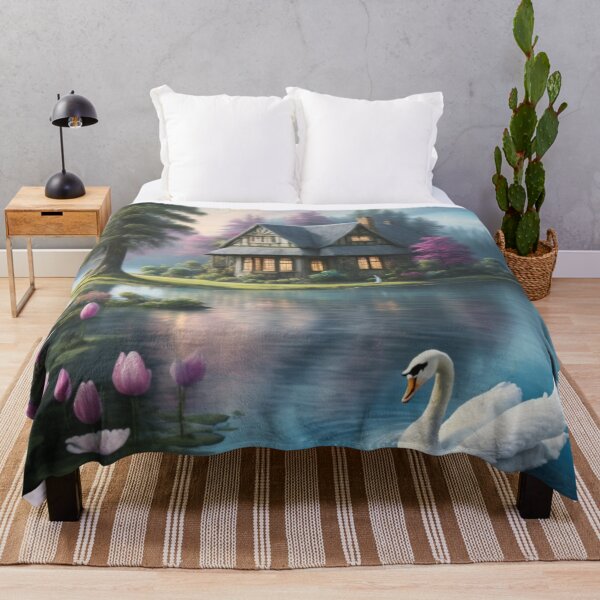 Item preview, 002 A Very Serene Swan Lake designed and sold by Alexis Art Collection.