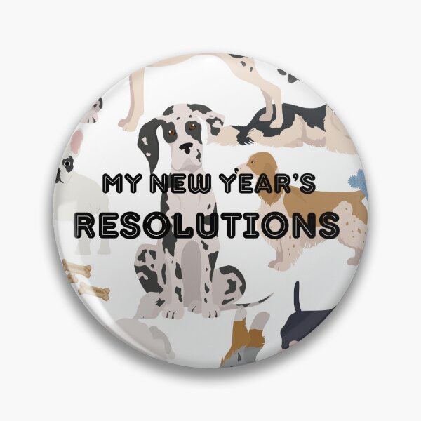 Item preview, My New Year's Resolutions Dog Design Perfect Gift for New Year's Planning And Dog Lovers designed and sold by Fiboarty.