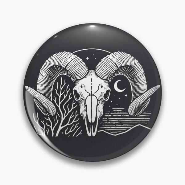 Item preview, Ram's Head Skull  designed and sold by CreepyCornerArt.