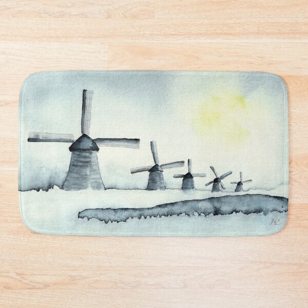Item preview, Windmills in Kinderdijk, Netherlands designed and sold by Cacatuart.