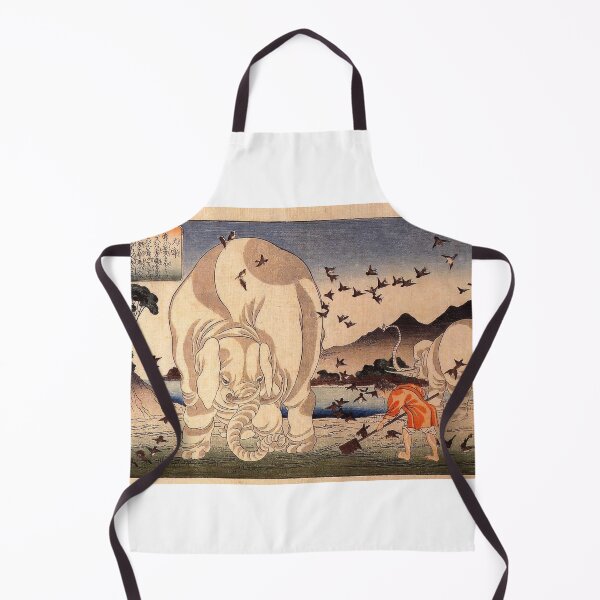 Item preview, Thaishun with elephants Utagawa Kuniyoshi Ukiyo-e designed and sold by TeeARTHY.