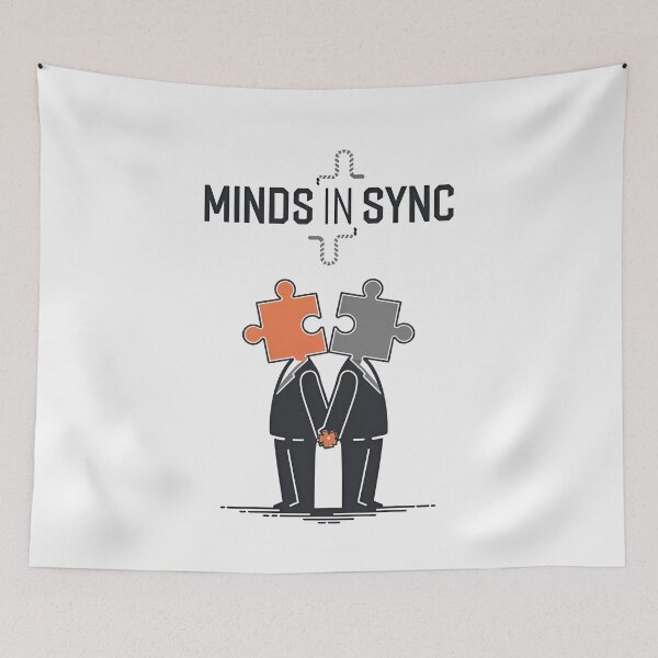 Item preview, Minds in Sync - Puzzle Collaboration designed and sold by Zazz Lee.