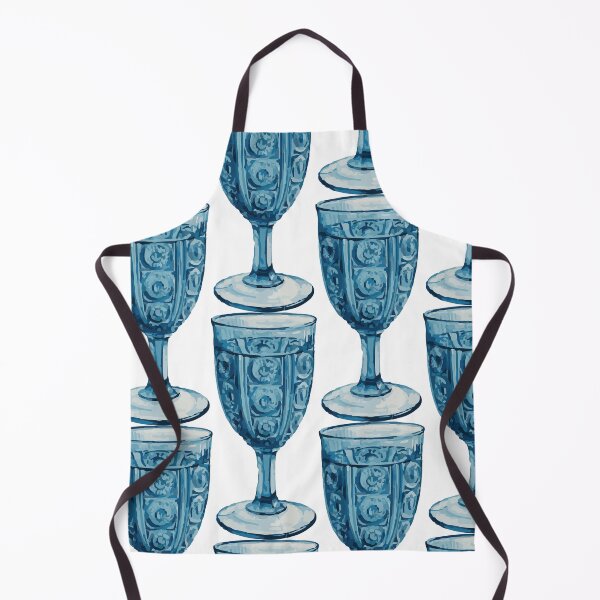 Item preview, Blue Vintage Goblet Cup Sticker – Elegant and Classic designed and sold by QuteStuffHere.