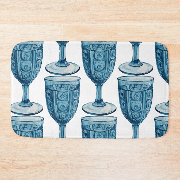 Item preview, Blue Vintage Goblet Cup Sticker – Elegant and Classic designed and sold by QuteStuffHere.