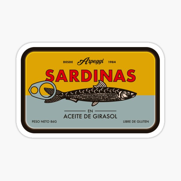 Item preview, Sardines can en aceite de girasol designed and sold by marianabeldi.