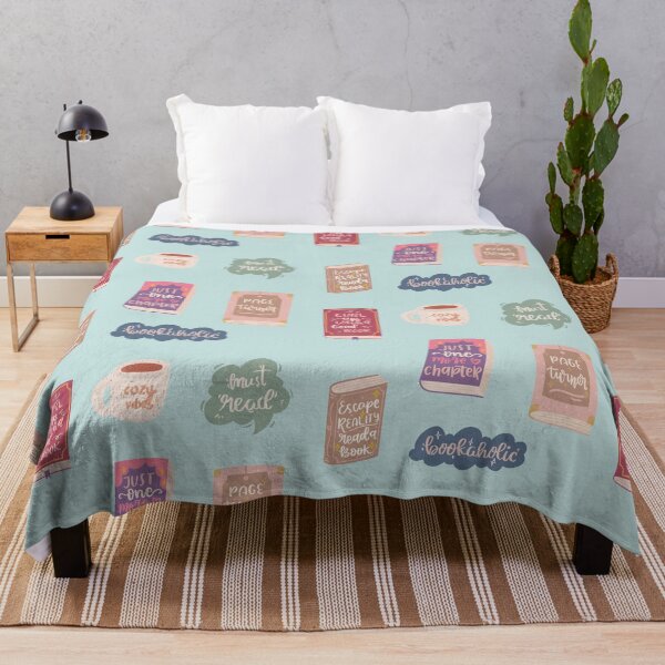 Item preview, Cozy Book Lovers in Pale Aqua designed and sold by CriaCreative.