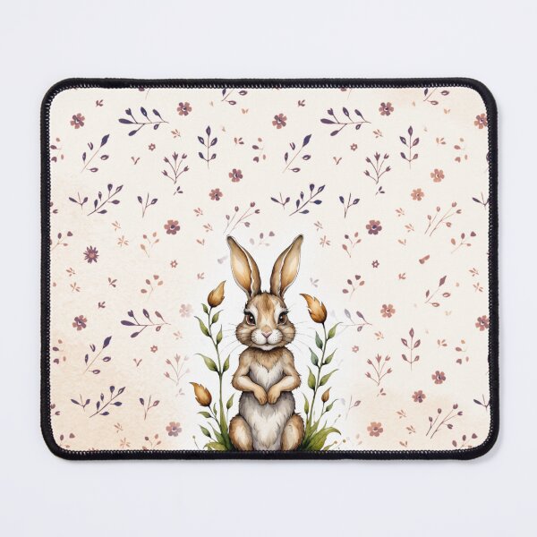 Item preview, Whispy Floral Pattern with Whimsical Bunny designed and sold by Our Bible Journey.