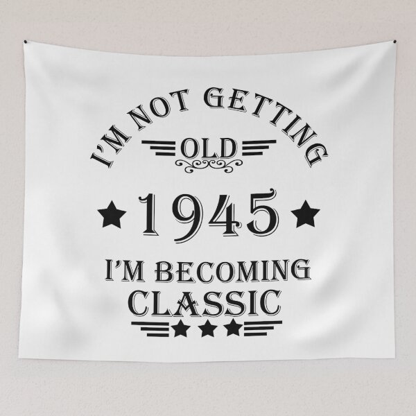 Item preview, Born in 1945 vintage classic birthday happy 80th birthday gift designed and sold by Alexaltay.