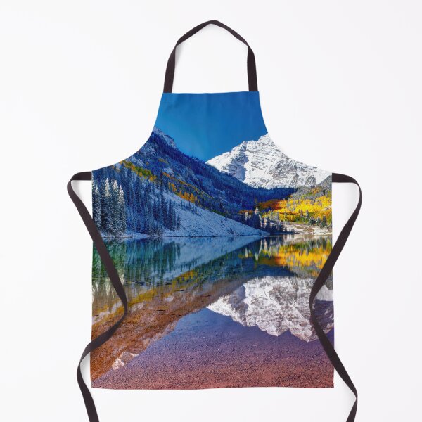 Item preview, Maroon Bells Panorama Sunrise - Rocky Mountains Reflection in Colorado designed and sold by Rocky Mountain Artistry.