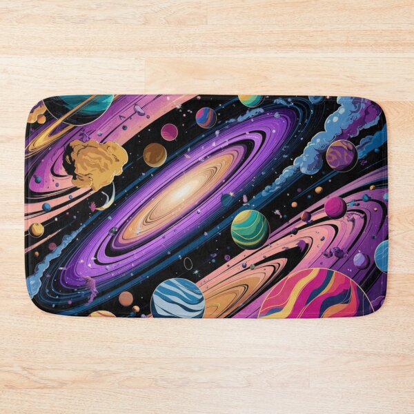 Item preview, Vibrant Cosmic Scene with Galaxies and Planets designed and sold by bukajart.