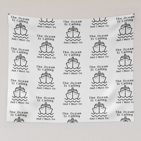 Item preview, Ocean Is Calling (Cruise) designed and sold by Whackadoodletee.