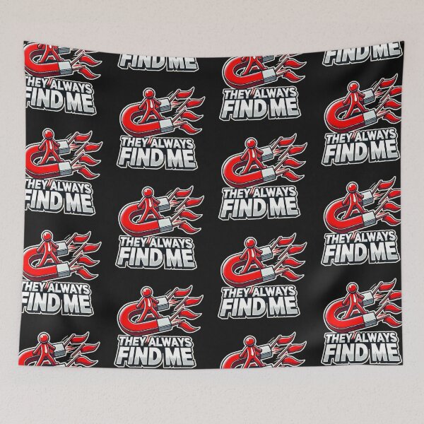 Item preview, They Always Find Me - Red Flag Magnet Design designed and sold by Desireehaz.