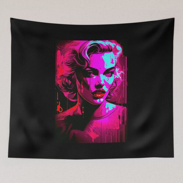 Item preview, Cyberpop Goddess: Marilyn Monroe in Neon Dreams designed and sold by ZGigerBarker.