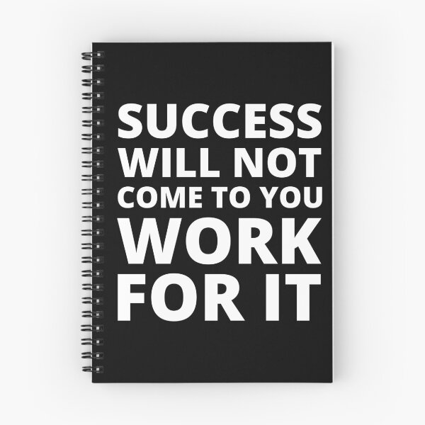 Item preview, Success will not come to you work for it motivational quote white designed and sold by mysteriousquote.