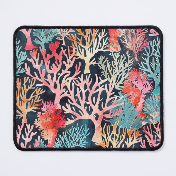 Item preview, Watercolor Tropical Coral Reef Pattern designed and sold by darkskydelights.