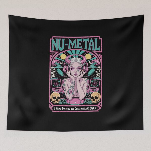 Artikelvorschau, Nu Metal Gothic Devil Girl Tarotkartenkunst entworfen und verkauft von Mystikos Art.