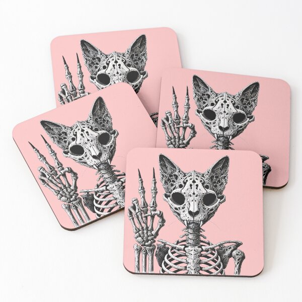 Item preview, Cat Skeleton Peace and Love designed and sold by TSQ.