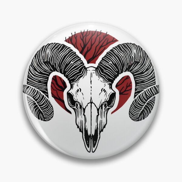 Item preview, Ram's Head Skull  designed and sold by CreepyCornerArt.
