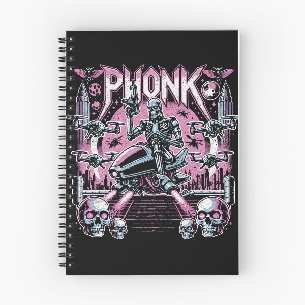 Item preview, Phonk Robot Retro Sci-Fi Drone Cyberpunk Aesthetic  designed and sold by Mystikos Art.