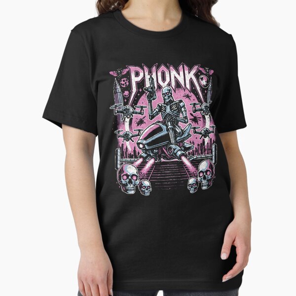 Item preview, Phonk Robot Retro Sci-Fi Drone Cyberpunk Aesthetic  designed and sold by Mystikos Art.