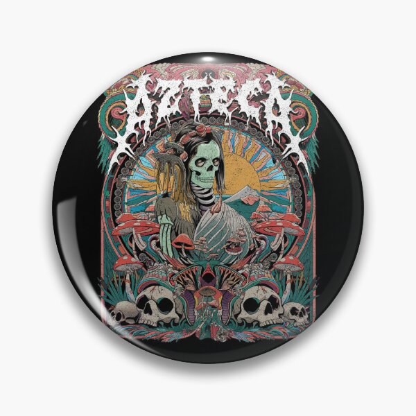 Item preview, Arte de la Diosa Mictecacihuatl estilo Death Metal Azteca designed and sold by Mystikos Art.