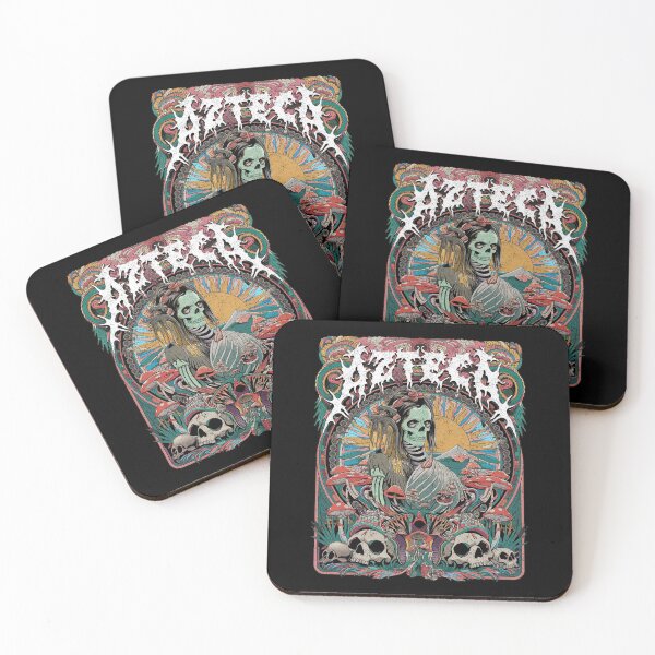 Item preview, Azteca Death Metal Style Mictecacihuatl Goddess Art designed and sold by Mystikos Art.