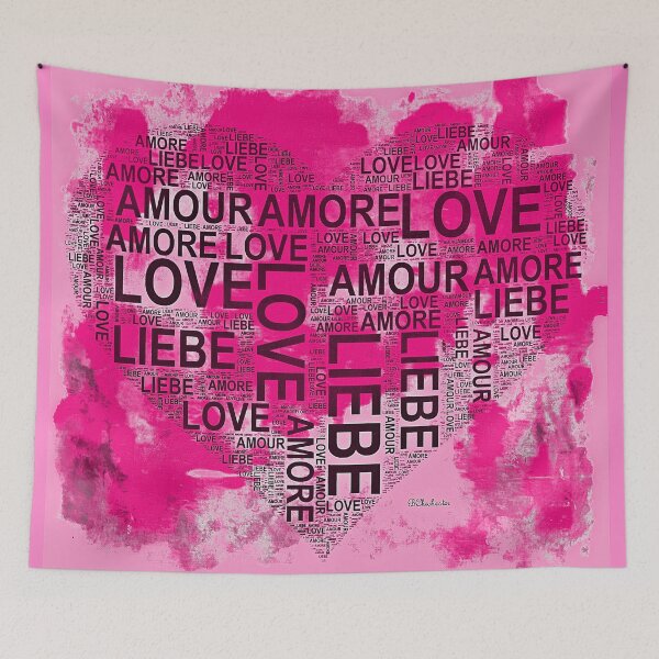 Item preview, Pink LOVE Art-BChichester designed and sold by Coastal & Southwest Creations.