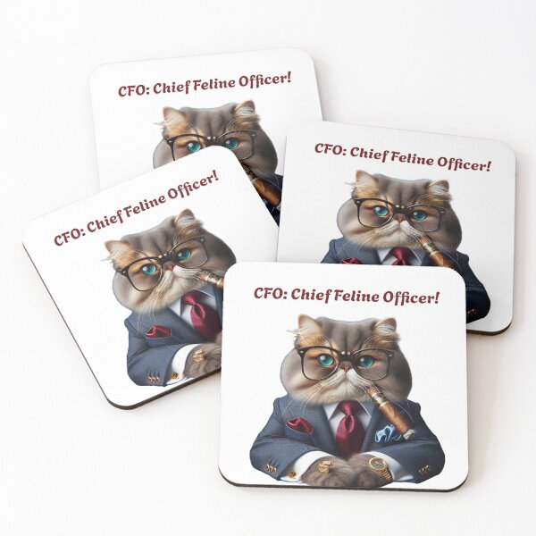 Item preview, CFO: Chief Feline Officer designed and sold by PeggyMacStudio.