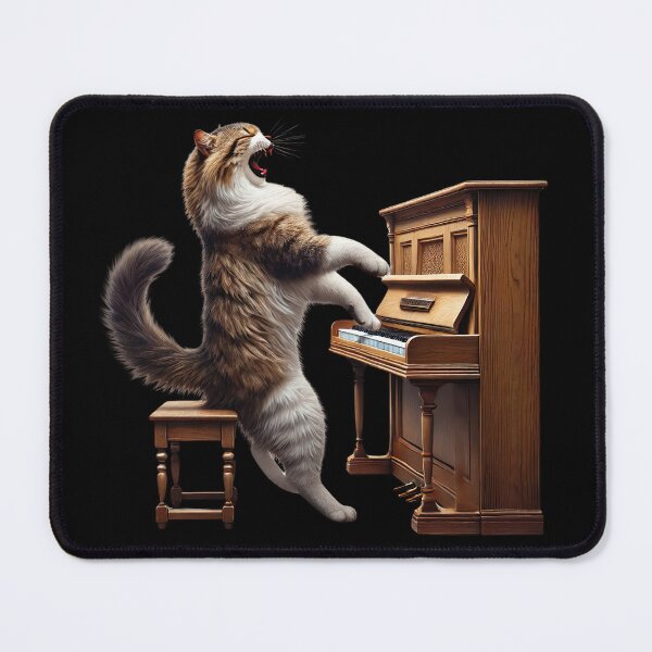 Item preview, Meowzart Madness, Piano Cat designed and sold by Tiszert.