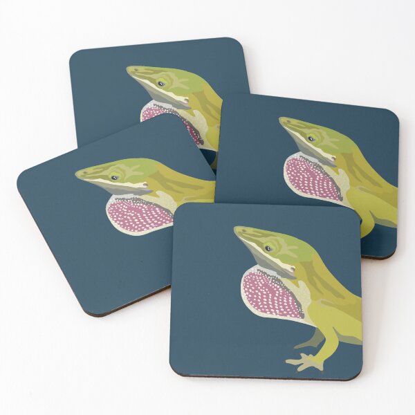 Item preview, G is for Green Anole ,Green Anole – Vibrant Small Lizard Wildlife Illustration designed and sold by PrettylittlepastelUk.