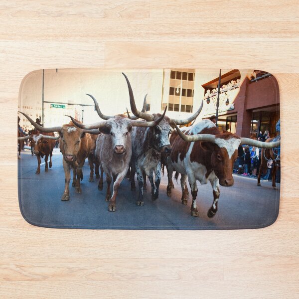 Item preview, Majestic Longhorns at the National Western Stock Show Parade in Denver, CO designed and sold by Rocky Mountain Artistry.