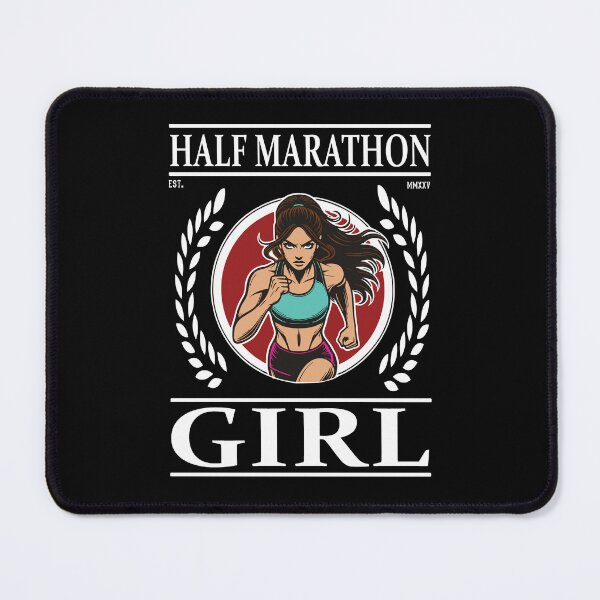 Item preview, Half Marathon Girl – Run with Heart and Power designed and sold by RetroMaritalArt.