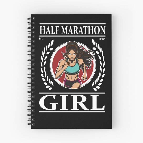 Item preview, Half Marathon Girl – Run with Heart and Power designed and sold by RetroMaritalArt.
