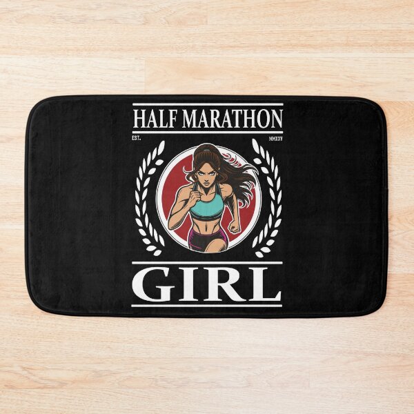 Item preview, Half Marathon Girl – Run with Heart and Power designed and sold by RetroMaritalArt.