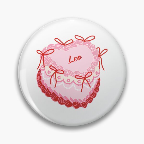 Item preview, Leo heart shaped cake. Zodiac cake. Cake with bows. designed and sold by CoCoArt-Ua.